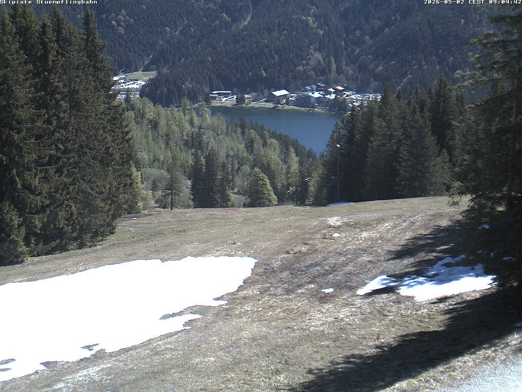 Archiv Foto Webcam Skiabfahrt "Stümpfling"