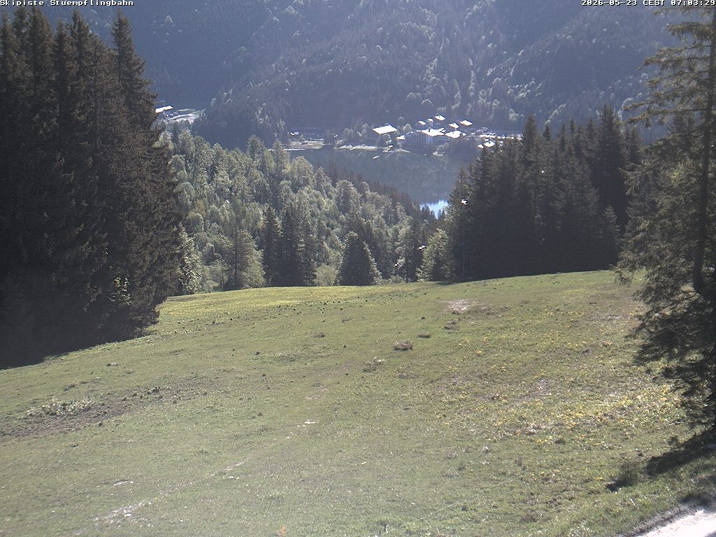 Archiv Foto Webcam Skiabfahrt "Stümpfling"