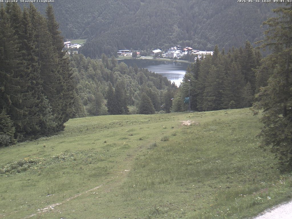 Archiv Foto Webcam Skiabfahrt "Stümpfling"