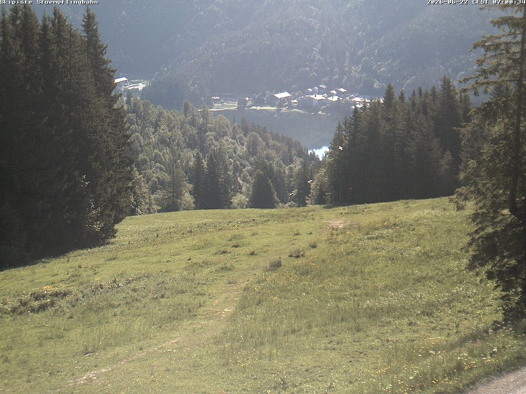 Archiv Foto Webcam Skiabfahrt "Stümpfling"
