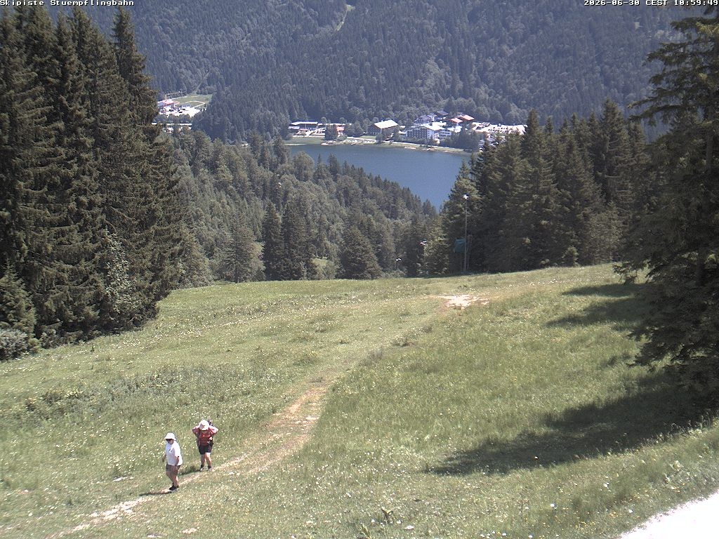 Archiv Foto Webcam Skiabfahrt "Stümpfling"
