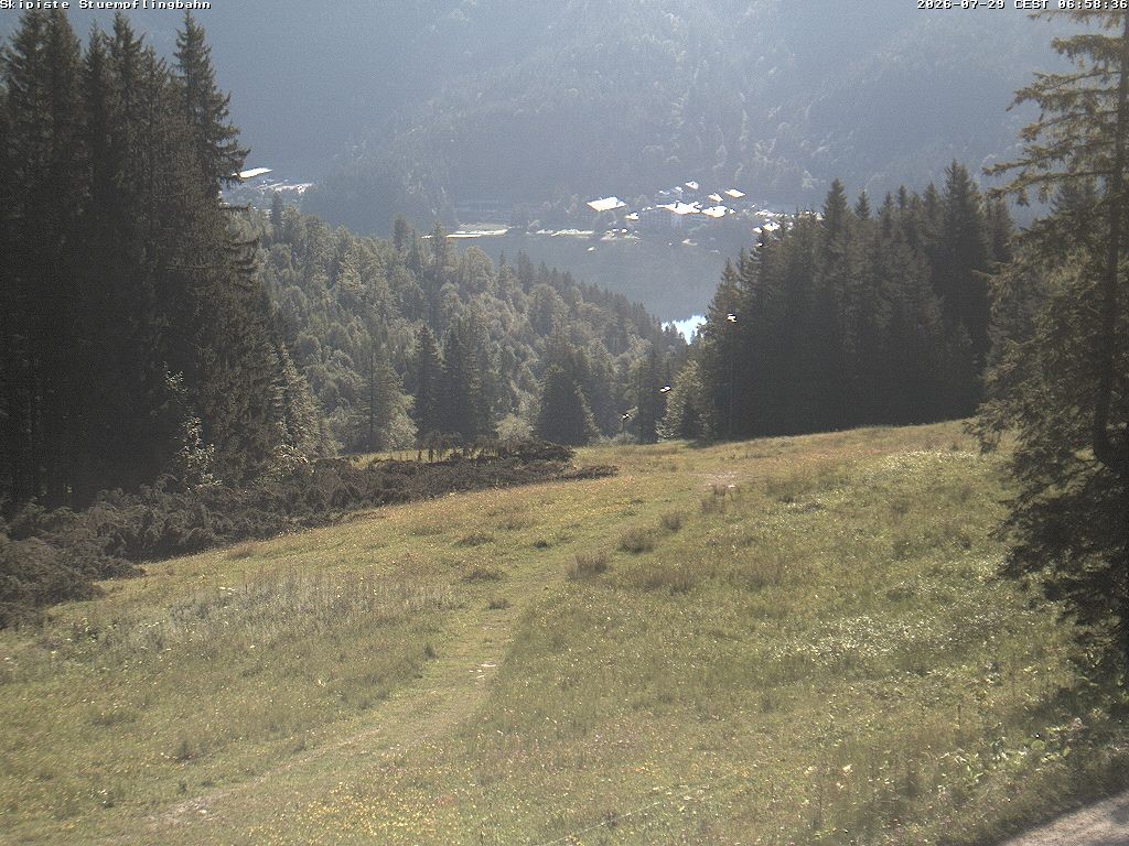 Archiv Foto Webcam Skiabfahrt "Stümpfling"