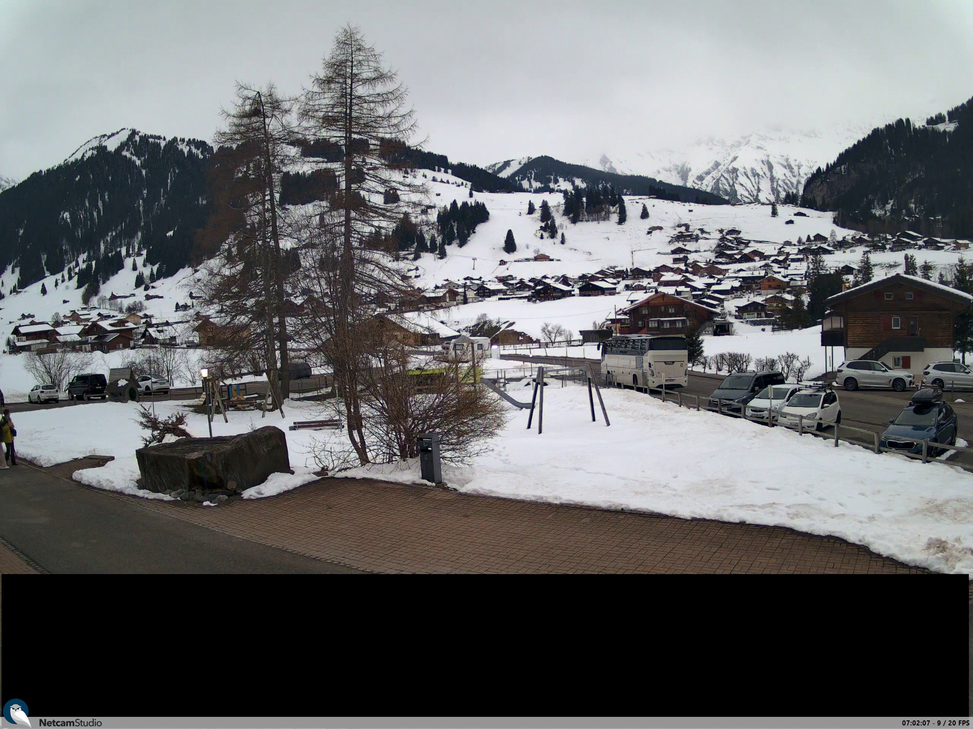 Archived image Webcam Adelboden Boden (Hotel Alpina)