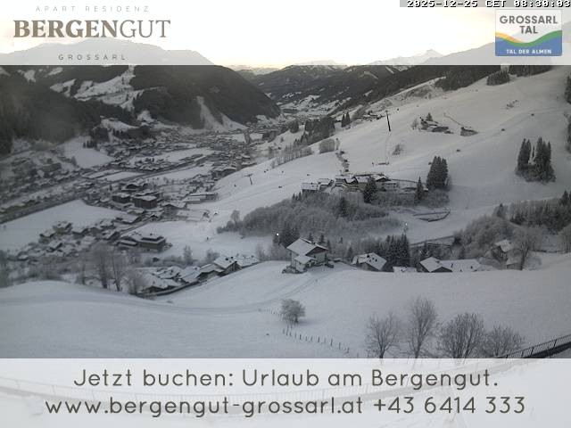 Archiv Foto Webcam Blick vom Hotel Bergengut nach Grossarl