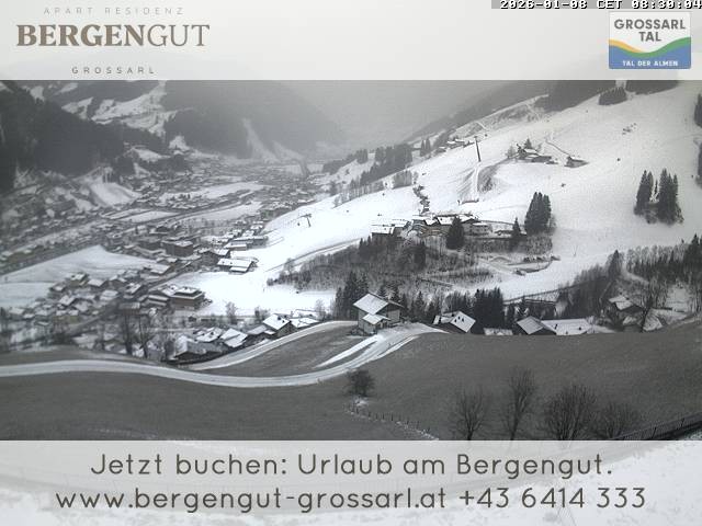 Archiv Foto Webcam Blick vom Hotel Bergengut nach Grossarl