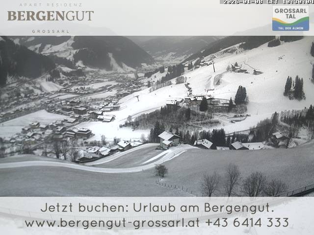 Archiv Foto Webcam Blick vom Hotel Bergengut nach Grossarl