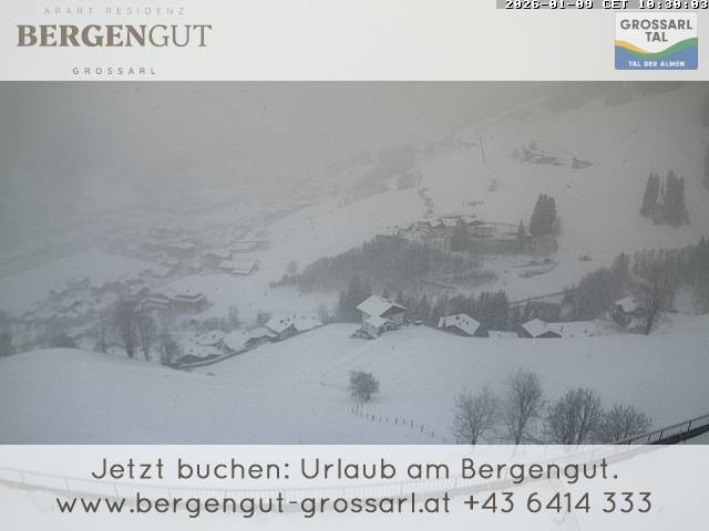 Archiv Foto Webcam Blick vom Hotel Bergengut nach Grossarl