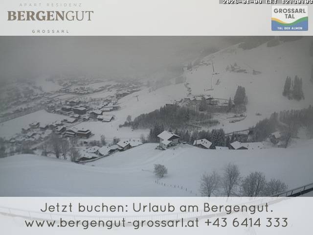 Archiv Foto Webcam Blick vom Hotel Bergengut nach Grossarl