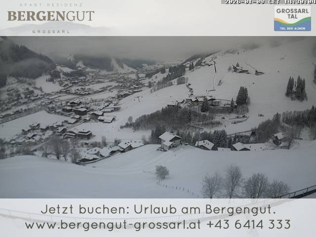 Archiv Foto Webcam Blick vom Hotel Bergengut nach Grossarl