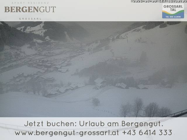 Archiv Foto Webcam Blick vom Hotel Bergengut nach Grossarl