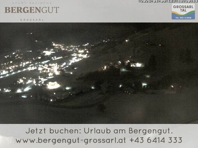 Archiv Foto Webcam Blick vom Hotel Bergengut nach Grossarl