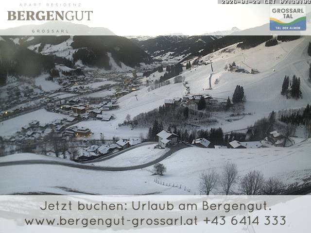 Archiv Foto Webcam Blick vom Hotel Bergengut nach Grossarl