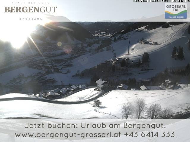 Archiv Foto Webcam Blick vom Hotel Bergengut nach Grossarl