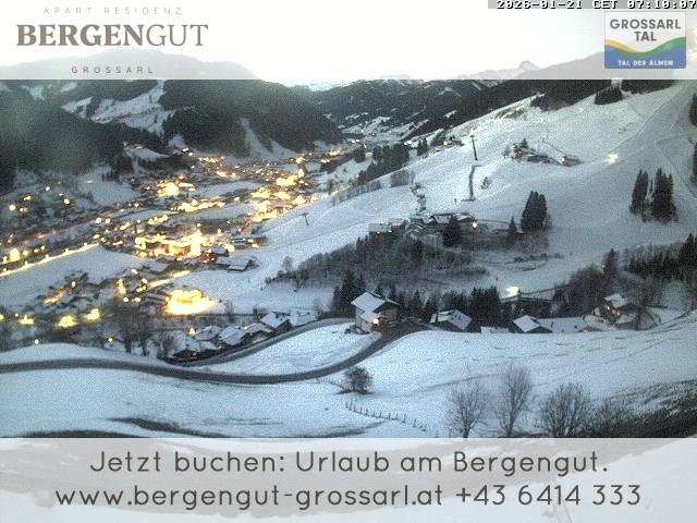 Archiv Foto Webcam Blick vom Hotel Bergengut nach Grossarl