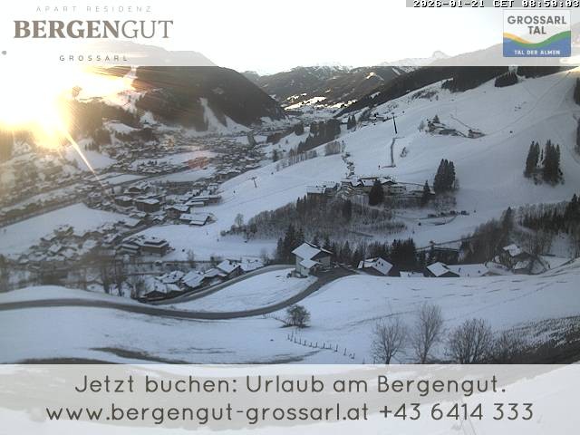 Archiv Foto Webcam Blick vom Hotel Bergengut nach Grossarl