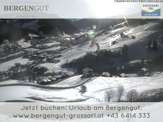 Archiv Foto Webcam Blick vom Hotel Bergengut nach Grossarl