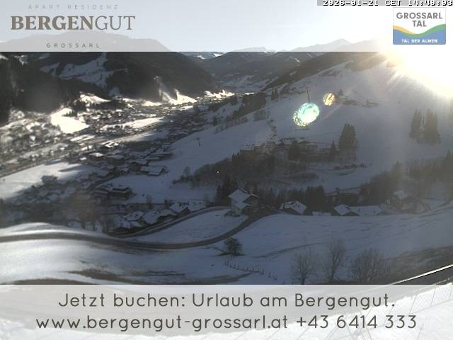 Archiv Foto Webcam Blick vom Hotel Bergengut nach Grossarl