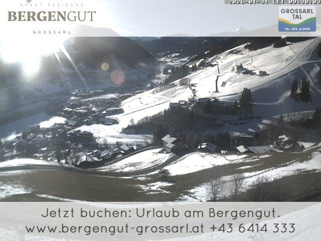 Archiv Foto Webcam Blick vom Hotel Bergengut nach Grossarl