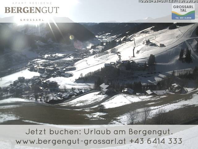 Archiv Foto Webcam Blick vom Hotel Bergengut nach Grossarl