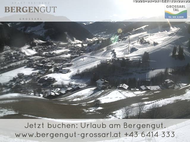 Archiv Foto Webcam Blick vom Hotel Bergengut nach Grossarl