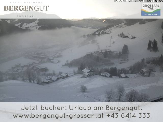 Archiv Foto Webcam Blick vom Hotel Bergengut nach Grossarl