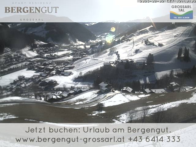 Archiv Foto Webcam Blick vom Hotel Bergengut nach Grossarl