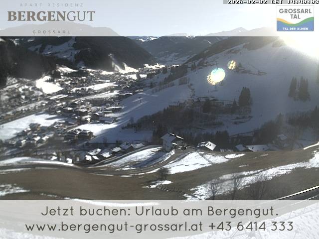 Archiv Foto Webcam Blick vom Hotel Bergengut nach Grossarl