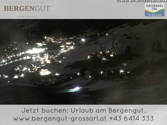 Archiv Foto Webcam Blick vom Hotel Bergengut nach Grossarl