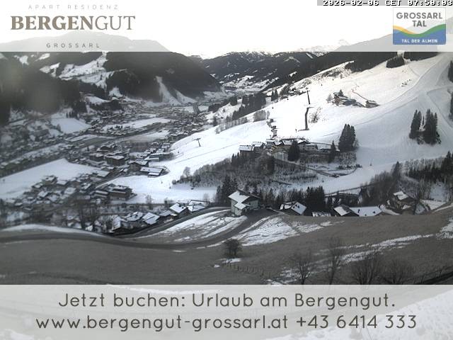 Archiv Foto Webcam Blick vom Hotel Bergengut nach Grossarl