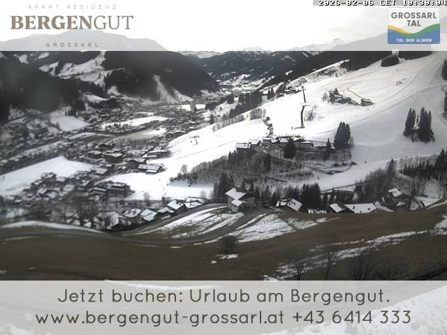 Archiv Foto Webcam Blick vom Hotel Bergengut nach Grossarl