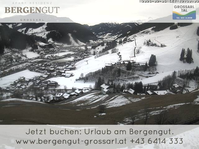Archiv Foto Webcam Blick vom Hotel Bergengut nach Grossarl