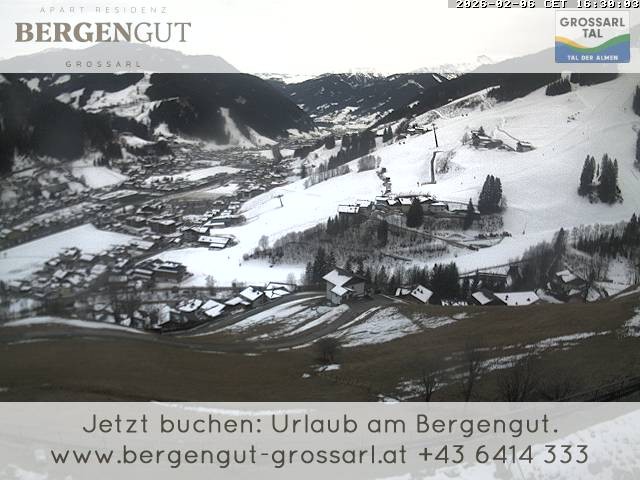 Archiv Foto Webcam Blick vom Hotel Bergengut nach Grossarl