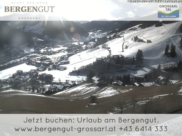 Archiv Foto Webcam Blick vom Hotel Bergengut nach Grossarl