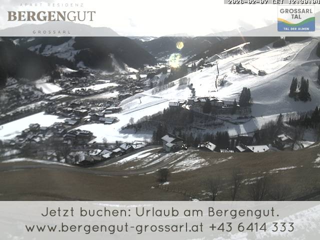 Archiv Foto Webcam Blick vom Hotel Bergengut nach Grossarl