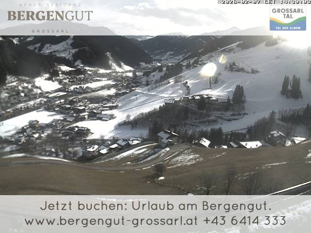 Archiv Foto Webcam Blick vom Hotel Bergengut nach Grossarl
