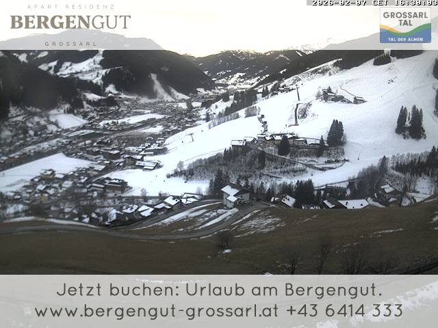 Archiv Foto Webcam Blick vom Hotel Bergengut nach Grossarl