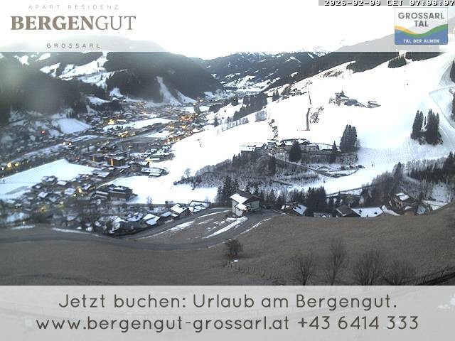 Archiv Foto Webcam Blick vom Hotel Bergengut nach Grossarl