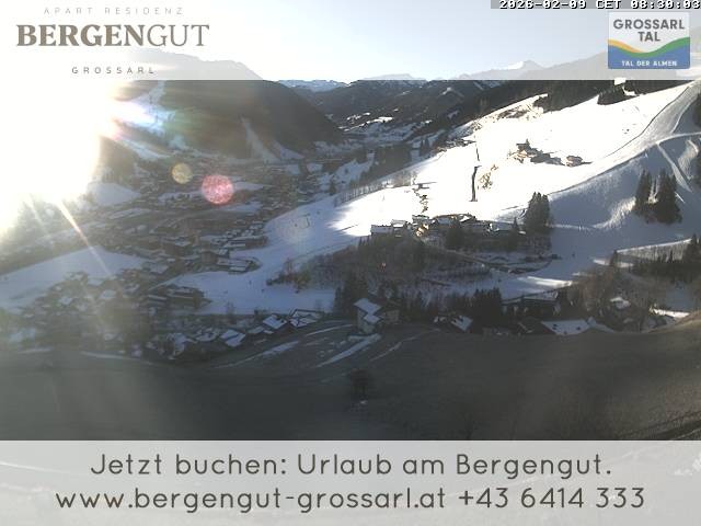 Archiv Foto Webcam Blick vom Hotel Bergengut nach Grossarl