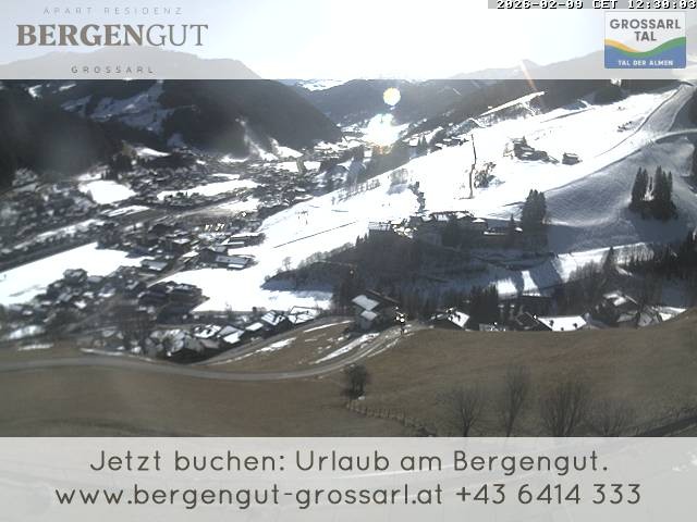 Archiv Foto Webcam Blick vom Hotel Bergengut nach Grossarl