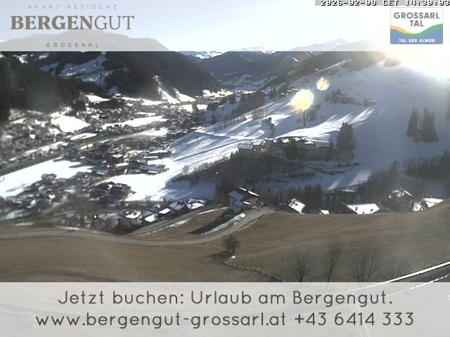 Archiv Foto Webcam Blick vom Hotel Bergengut nach Grossarl