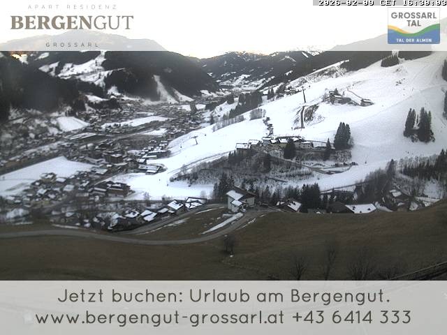 Archiv Foto Webcam Blick vom Hotel Bergengut nach Grossarl