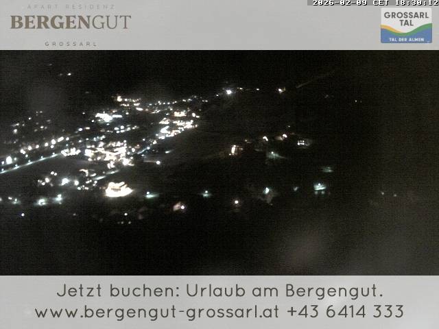 Archiv Foto Webcam Blick vom Hotel Bergengut nach Grossarl
