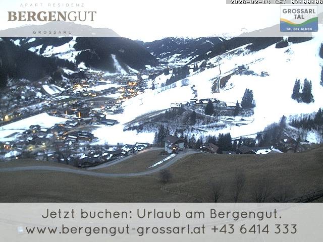 Archiv Foto Webcam Blick vom Hotel Bergengut nach Grossarl