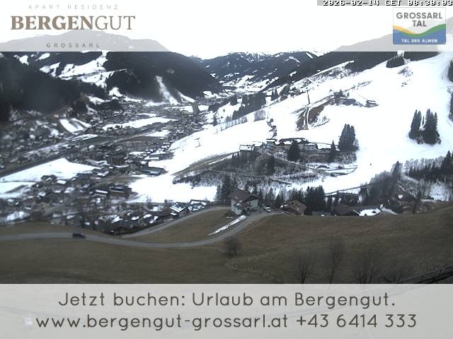 Archiv Foto Webcam Blick vom Hotel Bergengut nach Grossarl