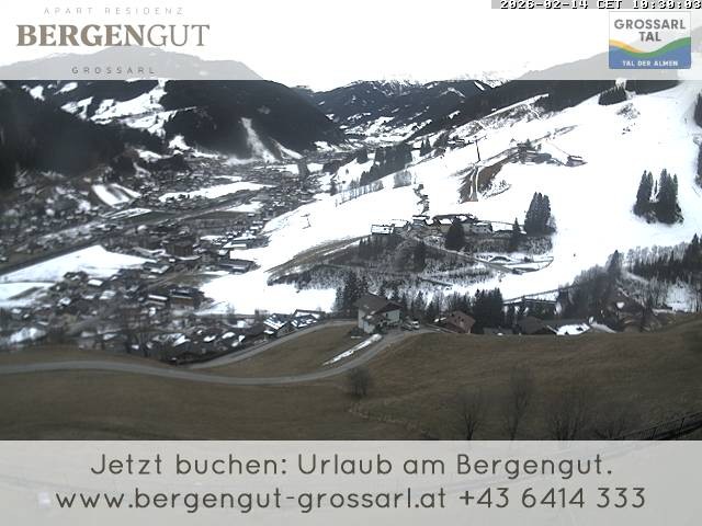 Archiv Foto Webcam Blick vom Hotel Bergengut nach Grossarl