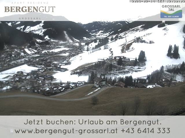 Archiv Foto Webcam Blick vom Hotel Bergengut nach Grossarl