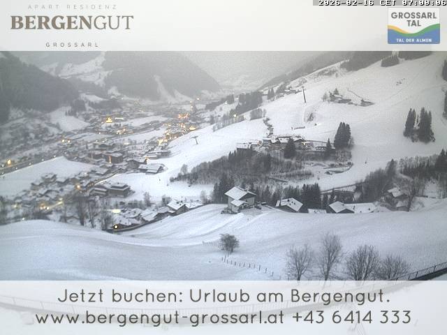 Archiv Foto Webcam Blick vom Hotel Bergengut nach Grossarl