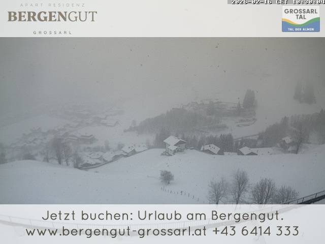 Archiv Foto Webcam Blick vom Hotel Bergengut nach Grossarl