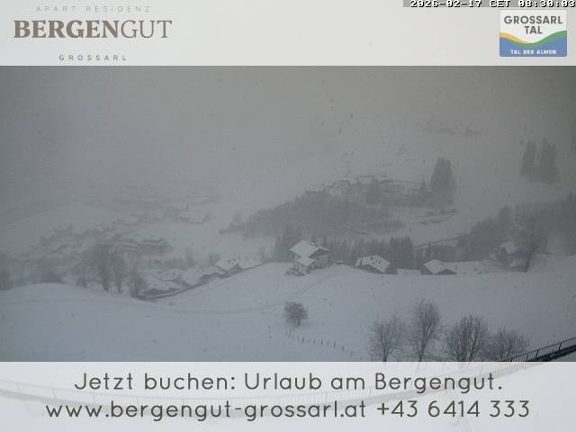 Archiv Foto Webcam Blick vom Hotel Bergengut nach Grossarl