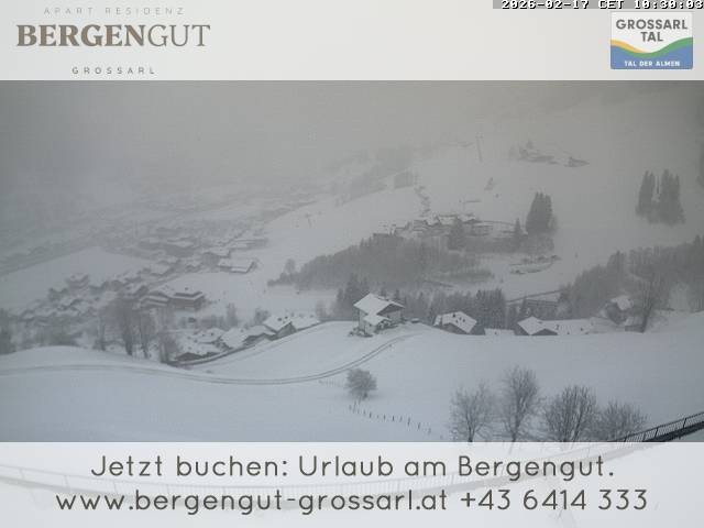Archiv Foto Webcam Blick vom Hotel Bergengut nach Grossarl
